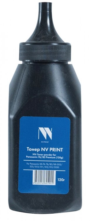 Тонер NV Print для принтеров Panasonic KX-FA 76/ 83/ KX-503, 523/ 553/ 511/ 12/ 513/ 3350, Premium, 120г
