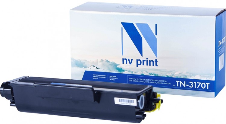 Картридж NV Print TN-3170T для принтеров Brother HL-5240/ 5250DN/ 5270DN/ 5280DW/ DCP-8060DN/ 8065/ MFC-8460DN/ 8860N/ 8870DW, 7000 страниц