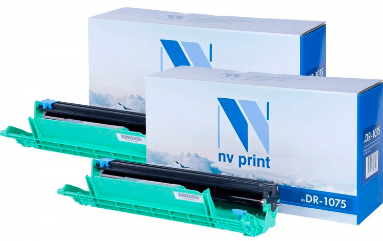 Барабан NV Print DR-1075-SET2 для принтеров Brother HL-1110R/ 1112/ 1210WR/ 212/ DCP-1510R/ 1512/ 1610WR/ 1612/ MFC-1810R/ 1815/ 1912WR, (2 шт) 10000 страниц