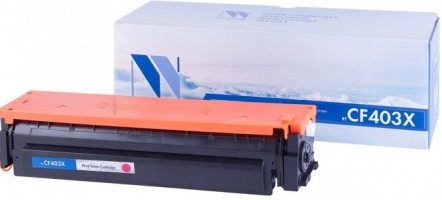 Картридж NV Print CF403X Пурпурный для принтеров HP LaserJet Color Pro M252dw/ M252n/ M274n/ M277dw/ M277n, 2300 страниц
