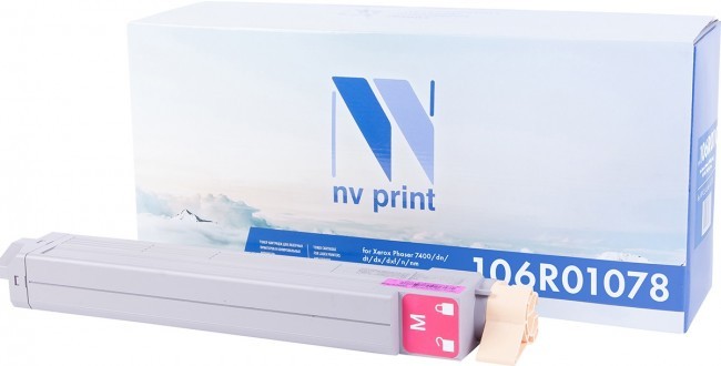 Картридж NV Print 106R01078 Пурпурный для принтеров Xerox Phaser 7400, 18000 страниц