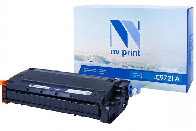 Картридж NV Print C9721A Голубой для принтеров HP LaserJet Color 4600/ 4600dtn/ 4600hdn/ 4600n/ 4650/ 4650n/ 4650dn/ 4650dtn/ 4650hdn/ 4600dn, 8000 страниц