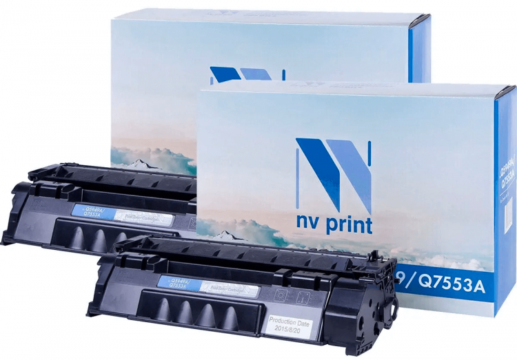 Картридж NV Print NV-Q5949A/ Q7553A-SET2 для принтеров HP LaserJet 1320/ 1320N/ 1160/ 1320NW/ 1320TN/ 3390/ 3392/ M2727nf/ M2727nfs/ P2014/ P2015/ P2015dn/ P2015n/ P2015x, (2 шт) 3000 страниц