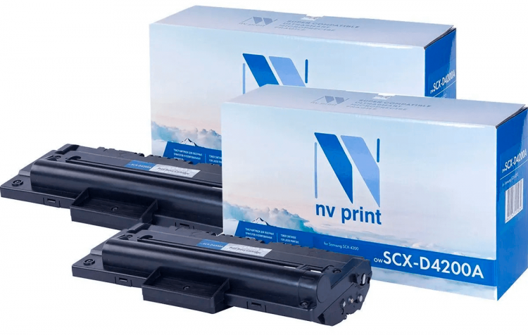Картридж NV Print NV-SCX-D4200A-SET2 для принтеров Samsung SCX 4200/ 4220, (2 шт) 3000 страниц