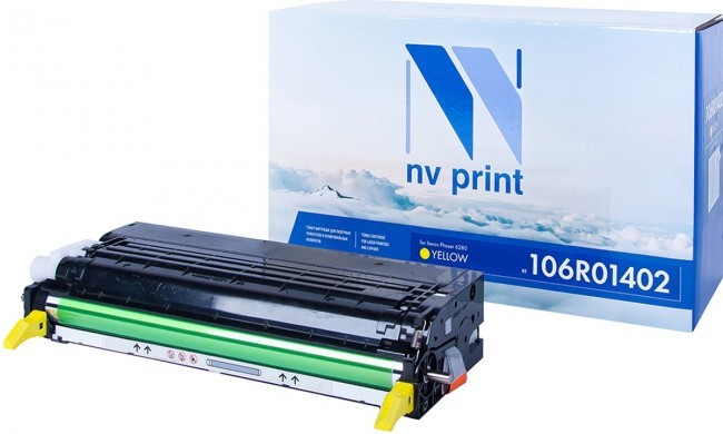 Картридж NV Print 106R01402 Желтый для принтеров Xerox Phaser 6280, 5900 страниц