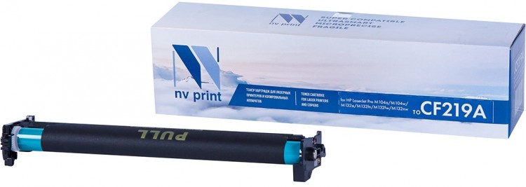 Барабан NV Print CF219A (БЕЗ ЧИПА) для принтеров HP LaserJet Pro M104a/ M104w/ M132a/ M132fn/ M132fw/ M132nw, 12000 страниц