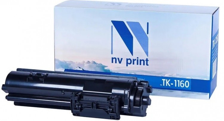 Картридж NV Print TK-1160 (БЕЗ ЧИПА) для принтеров Kyocera ECOSYS P2040DN/ P2040DW, 7200 страниц