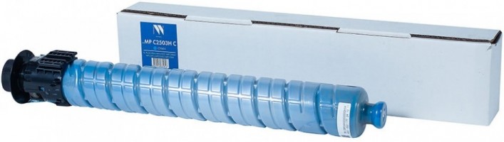 Картридж NV Print MPC2503H Голубой для принтеров Ricoh Aficio MPC2003/ MPC2004/ MPC2011/ MPC2503/ MPC2504, 9500 страниц