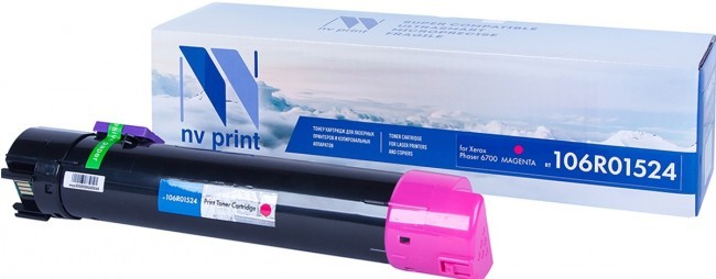 Картридж NV Print 106R01524 Пурпурный для принтеров Xerox Phaser 6700, 12000 страниц