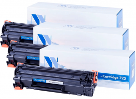 Картридж NV Print 725-SET3 для принтеров Canon i-Sensys 6000/ 6000B/ 6020/ 6020B/ 6030/ 6030B/ 6030w/ MF 3010, (3 шт) 1600 страниц