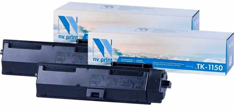 Картридж NV Print NV-TK-1150-SET2 для принтеров Kyocera M2135dn/ M2635dn/ M2735dw/ P2235dn/ P2235dw, (2 шт) 3000 страниц