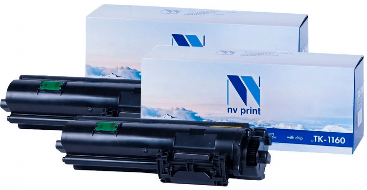 Картридж NV Print NV-TK-1160-SET2 для принтеров Kyocera P2040dn/ P2040dw, (2 шт) 7200 страниц