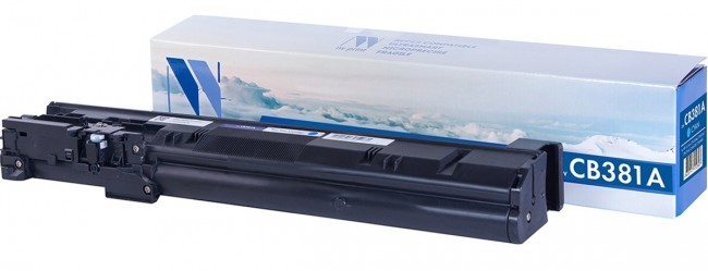 Картридж NV Print CB381A Голубой для принтеров HP LaserJet Color CP6015dn/ CP6015n/ CP6015xh/ CM6030/ CM6040, 21000 страниц