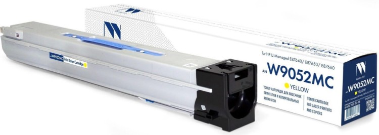 Картридж NV Print W9052MC (NV-W9052MCY) Yellow для HP LaserJet Managed E87640/ E87650/ E87660, жёлтый, 52000 стр.