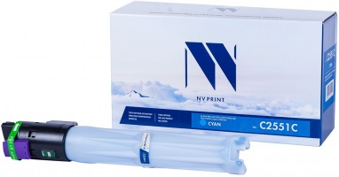 Картридж NV Print Aficio MP C2551 Голубой для принтеров Ricoh Aficio MP C2051/ C2051AD/ C2551/ C2551AD, 9500 страниц