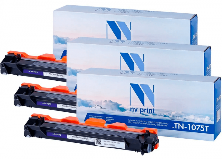 Картридж NV Print NV-TN-1075T-SET3 для принтеров Brother HL-1110R/ HL ...