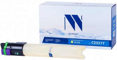 Картридж NV Print Aficio MP C2551 Желтый для принтеров Ricoh Aficio MP C2051/ C2051AD/ C2551/ C2551AD, 9500 страниц