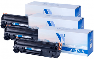 Картридж NV Print NV-CE278A-SET3 для принтеров HP LaserJet Pro P1566/ P1606dn/ M1536dnf, (3 шт) 2100 страниц