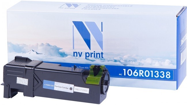 Картридж NV Print 106R01338 Черный для принтеров Xerox Phaser 6125, 2000 страниц