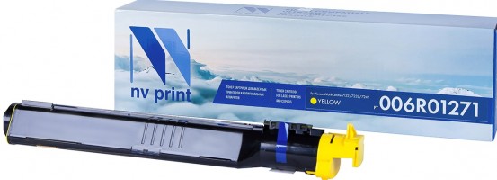 Картридж NV Print 006R01271 Желтый для принтеров Xerox WorkCentre 7132/ 7232/ 7242, 8000 страниц