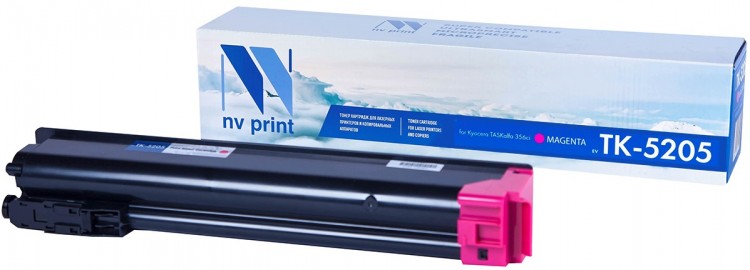 Картридж NV Print TK-5205 Пурпурный для принтеров Kyocera TASKalfa 356ci, 12000 страниц