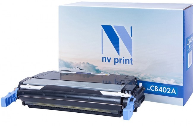 Картридж NV Print CB402A Желтый для принтеров HP LaserJet Color CP4005, 7500 страниц