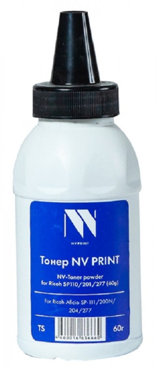 Тонер NV Print для принтеров Ricoh SP110/ 201/ 204/ 277, 60г