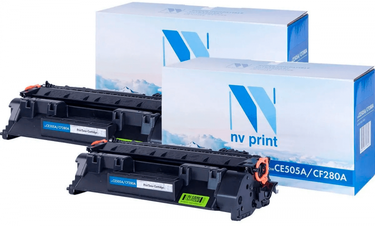 Картридж NV Print NV-CE505A-SET2 для принтеров HP P2035/ P2035n/ P2055/ P2055d/ P2055dn/ P2055d, (2 шт) 2300 страниц