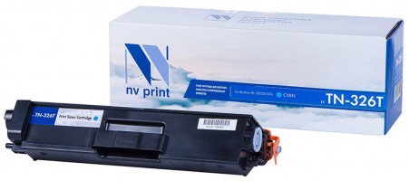 Картридж NV Print TN-326T Голубой для принтеров Brother HL-L8250CDN, 4000 страниц