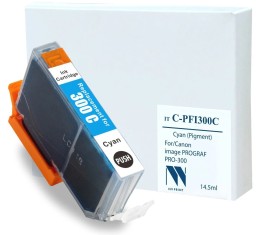 Струйный картридж NV Print C-PFI300 C для принтеров Canon imagePROGRAF PRO-300
