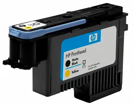 Печатающая головка матовая черная и желтая NVP для HP DesignJet T1100 T1100ps T1120 T1120PS (восстановленый) (C9384A)
