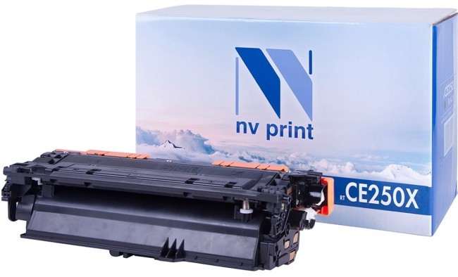 Картридж NV Print CE250X Черный для принтеров HP LaserJet Color CP3525/ CP3525dn/ CP3525n/ CP3525x/ CM3530/ CM3530fs, 10500 страниц