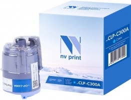 Картридж NV Print CLP-C300A Голубой для принтеров Samsung CLP-300/ CLX-2160/ CLX-2160N/ CLX-3160FN, 1000 страниц