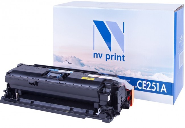 Картридж NV Print CE251A Голубой для принтеров HP LaserJet Color CP3525/ CP3525dn/ CP3525n/ CP3525x/ CM3530/ CM3530fs, 7000 страниц