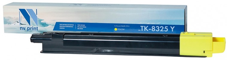 Тонер-Картридж NV Print TK-8325 Yellow для принтеров Kyocera Taskalfa-2551ci, 12000 страниц