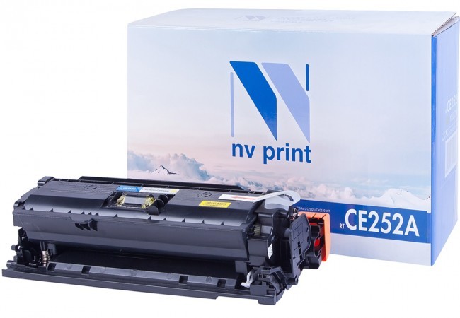 Картридж NV Print CE252A Желтый для принтеров HP LaserJet Color CP3525/ CP3525dn/ CP3525n/ CP3525x/ CM3530/ CM3530fs, 7000 страниц