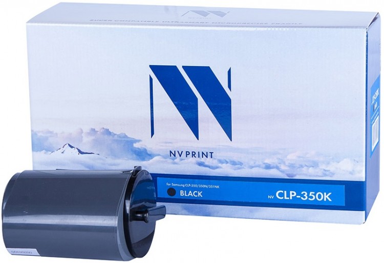 Картридж NV Print CLP-K350A Черный для принтеров Samsung CLP-350N, 4000 страниц