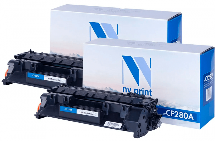 Картридж NV Print NV-CF280A-SET2 для принтеров HP LaserJet Pro 400 MFP M425dn/ M425dw/ M401dne/ M401a/ M401d/ M401dn/ M401dw, (2 шт) 2700 страниц