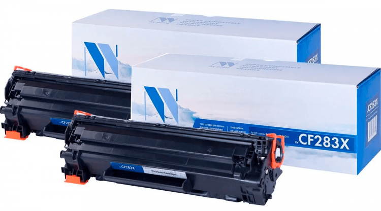 Картридж NV Print NV-CF283X-SET2 для принтеров HP LaserJet Pro M201dw/ M201n/ M225dn/ M225dw/ M225rdn, (2 шт) 2200 страниц