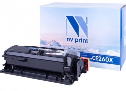 Картридж NV Print CE260X Черный для принтеров HP LaserJet Color CP4025n/ CP4025dn/ CP4525n/ CP4525dn/ CP4525xn, 17000 страниц