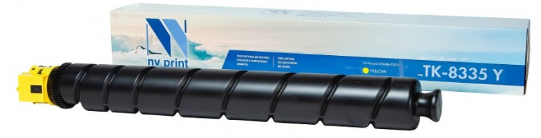 Тонер-Картридж NV Print TK-8335 Yellow для принтеров Kyocera Taskalfa-3252ci, 15000 страниц