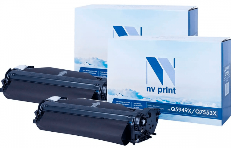 Картридж NV Print Q5949A-SET2 для принтеров HP LaserJet 1320/ 1320N/ 1160/ 1320NW/ 1320TN/ 3390/ 3392, (2 шт) 2500 страниц