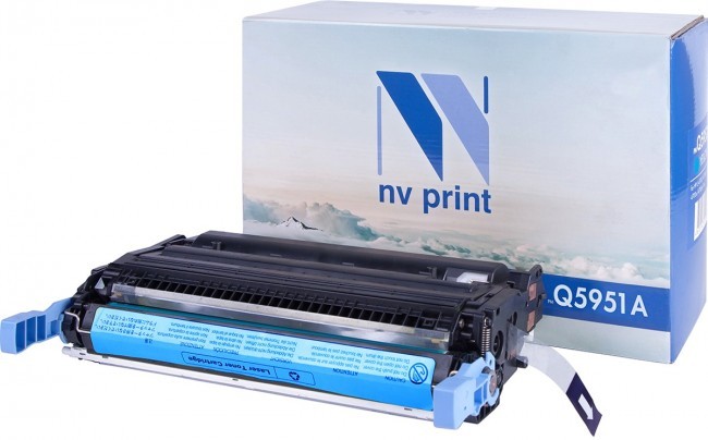 Картридж NV Print Q5951A Голубой для принтеров HP LaserJet Color 4700/ 4700dn/ 4700dtn/ 4700n/ 4700ph+, 10000 страниц