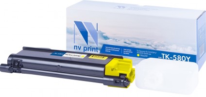Картридж NV Print TK-580 Желтый для принтеров Kyocera FS C5150DN/ ECOSYS P6021cdn, 2800 страниц