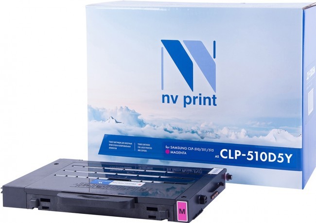 Картридж NV Print CLP-M510D5 Пурпурный для принтеров Samsung CLP510/ 510n, 5000 страниц