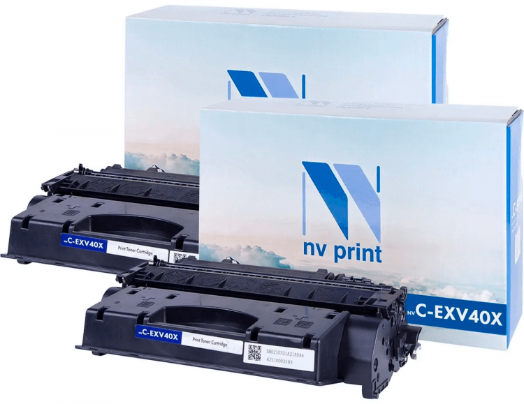 Картридж NV Print NV-C-EXV40X-SET2 для принтеров Canon IR 1133/ 1133A/ 1133iF, (2 шт) 6000 страниц