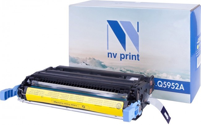 Картридж NV Print Q5952A Желтый для принтеров HP LaserJet Color 4700/ 4700dn/ 4700dtn/ 4700n/ 4700ph+, 10000 страниц