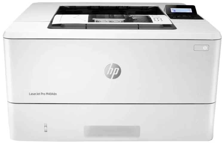 Принтер HP LaserJet Pro M404dn RU (A4, 38 стр/мин, 256Mb, LCD, USB2.0, сетевой, двусторонняя печать, белый)