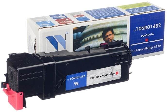 Картридж NV Print 106R01482 (NV-106R01482M) Magenta для Xerox Phaser 6140, пурпурный, 2000 стр.