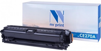 Картридж NV Print CE270A Черный для принтеров HP LaserJet Color CP5525dn/ CP5525n/ CP5525xh/ M750dn/ M750n/ M750xh, 13500 страниц